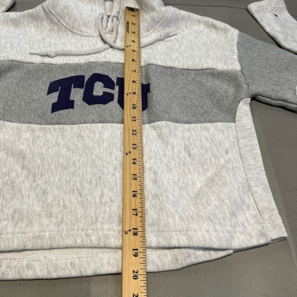Champion Reverse Weave TCU Texas Christian‎ Horn Frogs Hoodie Sweatshirt Women- - Picture 3 of 7